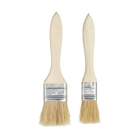 Wide Pastry & Basting Brushes, Set Of 2