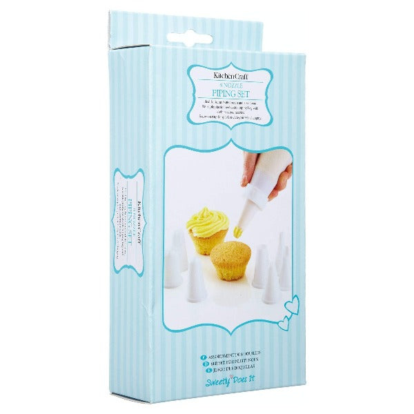 Kitchencraft Plastic Piping Set with 8 Nozzles