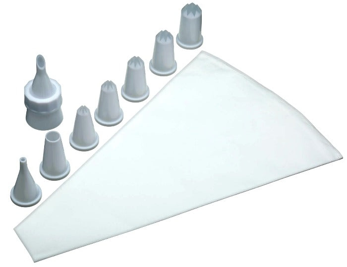 Kitchencraft Plastic Piping Set with 8 Nozzles