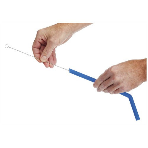 Silicone Reusable Straws with Cleaning Brush, Set Of 6