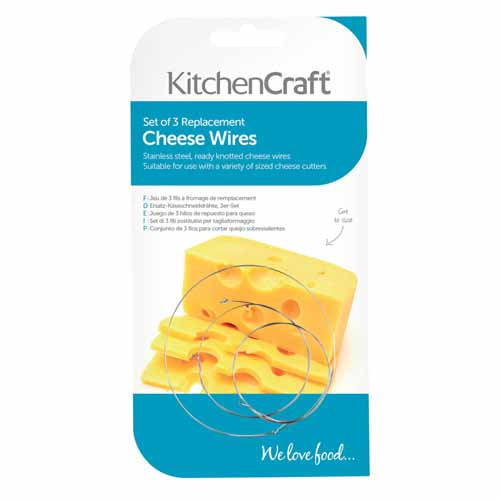 KitchenCraft Spare Cheese Slicing Wires, Set Of 3