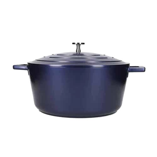 Masterclass Lightweight Non-Stick Casserole, 4L, Blue (K64G)