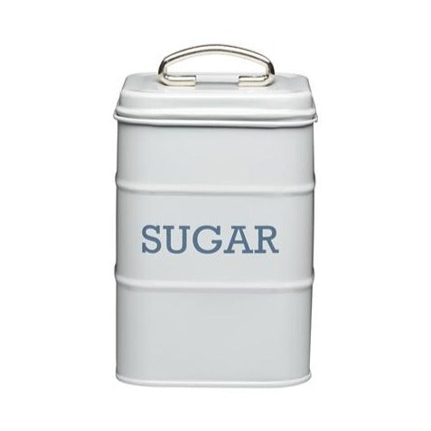 Living Nostalgia Sugar Storage Tin, French Grey