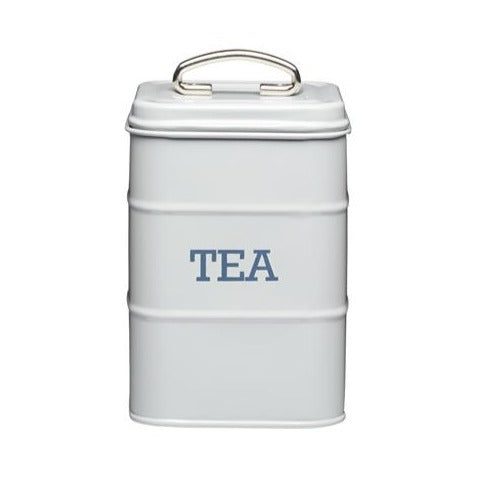 Living Nostalgia Tea Storage Tin, French Grey