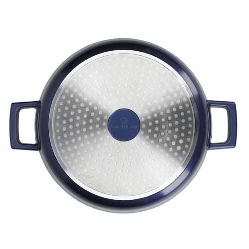 Masterclass Lightweight Non-Stick Casserole, 5L, Blue (K71G)