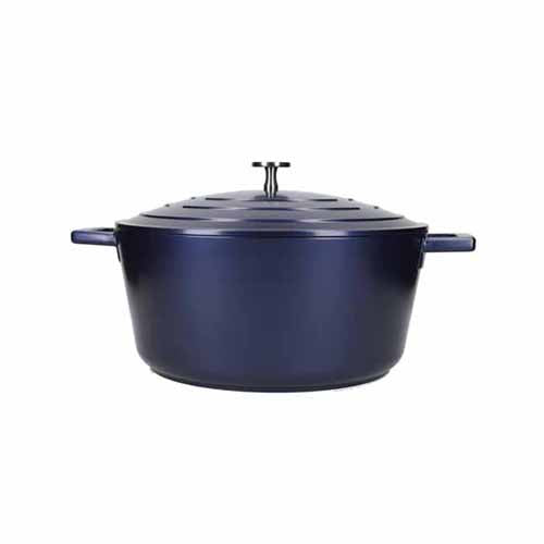 Masterclass Lightweight Non-Stick Casserole, 2.5L, Blue