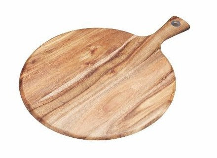 Natural Elements Round Wooden Serving Board, 30cm