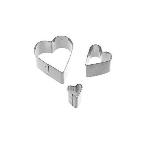 Kitchencraft Heart Fondant Cutters, Set Of 3 (k21e)