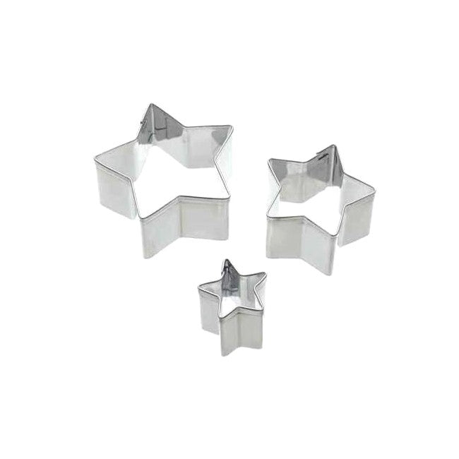 Mini Fondant Cutters, Set Of 3, Star