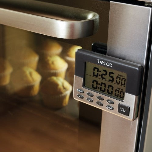 Taylor Pro Stainless Steel Dual Event Digital Timer