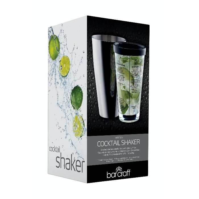 Traditional Boston Cocktail Shaker, 400ml