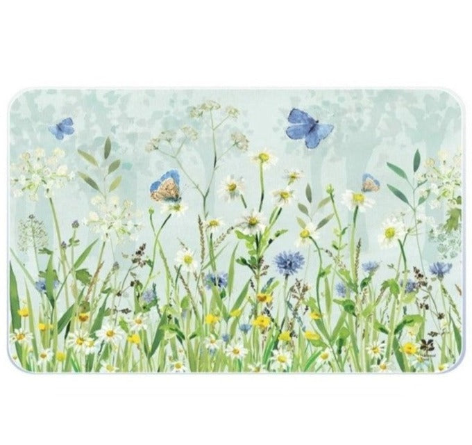 Glass Worktop Saver, Butterflies, Medium, 40cm x 30cm