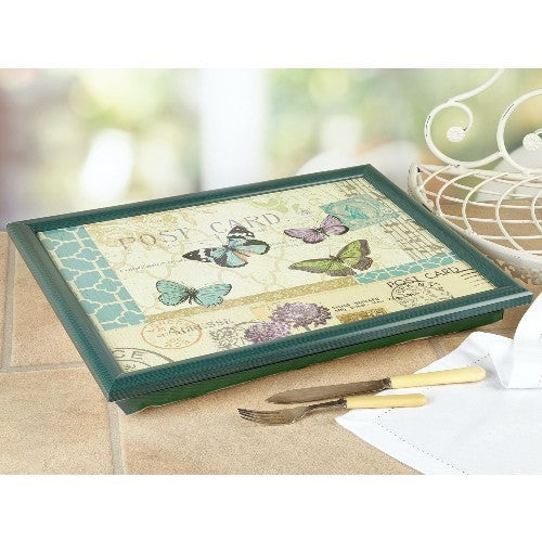 Premium Cushioned Lap Tray, Butterfly Postcard (k98m)
