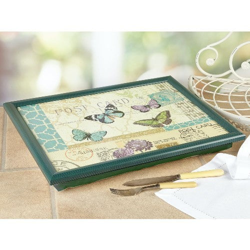 Premium Cushioned Lap Tray, Butterfly Postcard