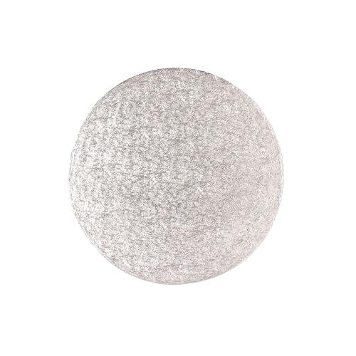 Round Cake Card, Thin, 8", Silver
