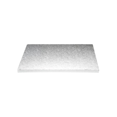 Square Cake Board, Deep, 12", Silver