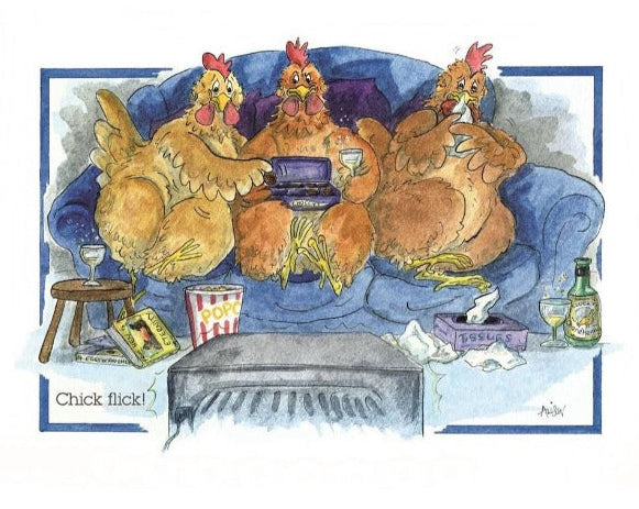 Glass Worktop Saver, Chick Flick, Large, 50cm x 40cm