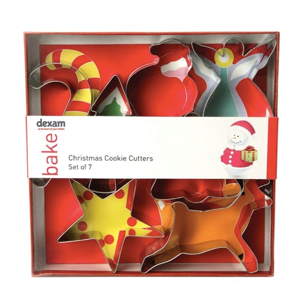 Dexam Christmas Cookie Cutters, Set of 7 (