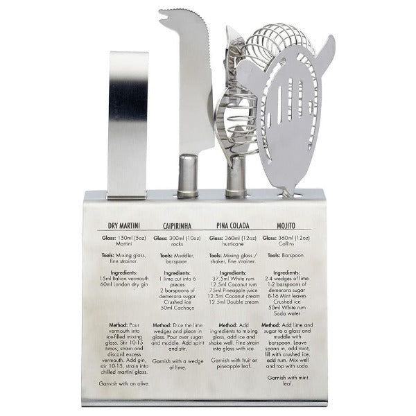 Barcraft 5 Piece Cocktail Tool Set