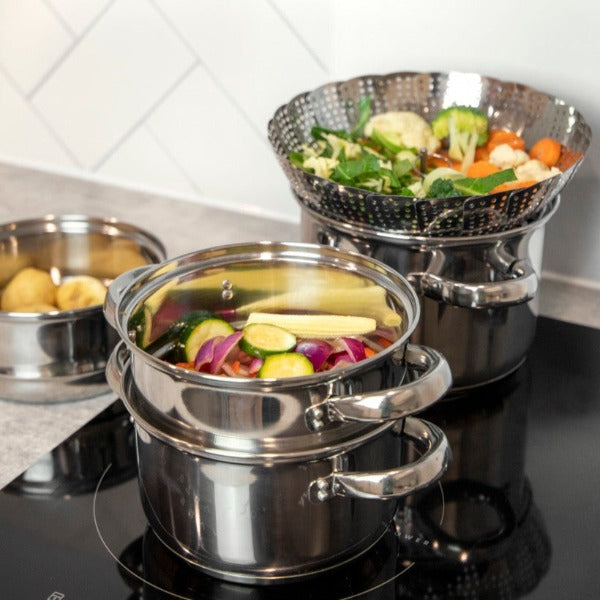 Kitchencraft Collapsible Steaming Basket, 28cm