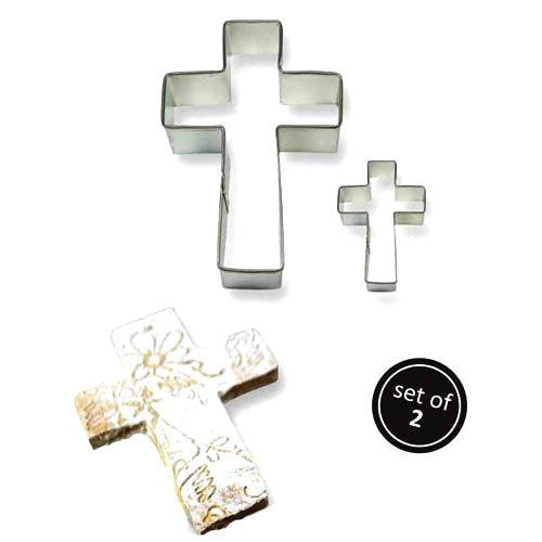PME Cookie & Fondant Cross Cutters, Set Of 2