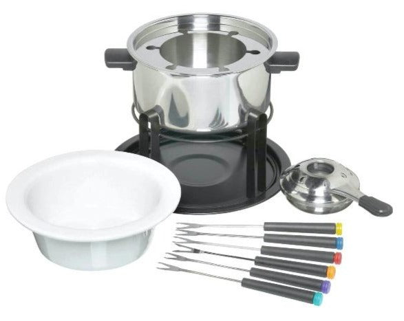 Deluxe Fondue Set For Meat, Cheese and Chocolate