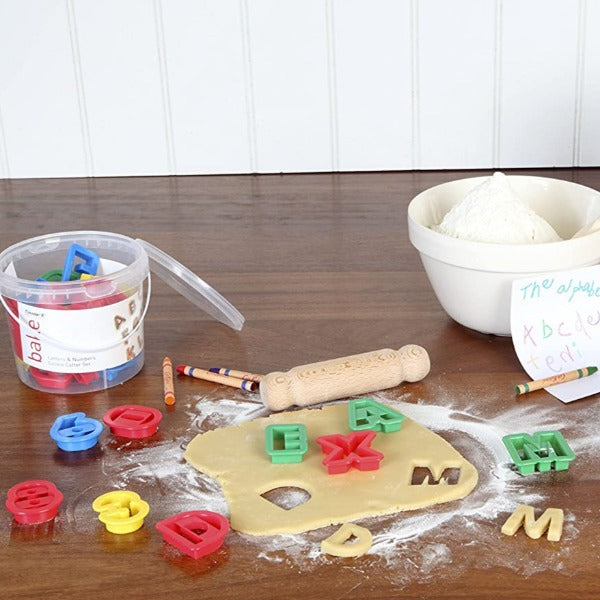 Alphabet & Numbers Cookie Cutters, Set Of 36
