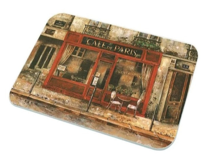 Glass Worktop Saver, Cafe De Paris, Large, 50cm x 40cm