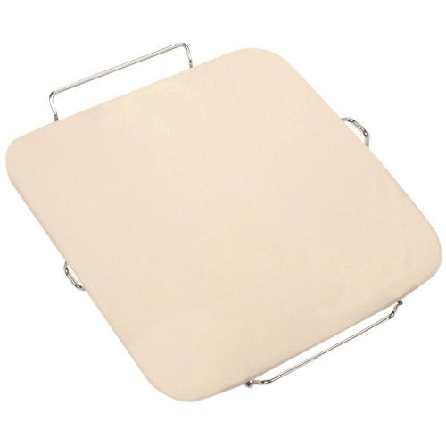 Rectangular Pizza Stone with Metal Rack