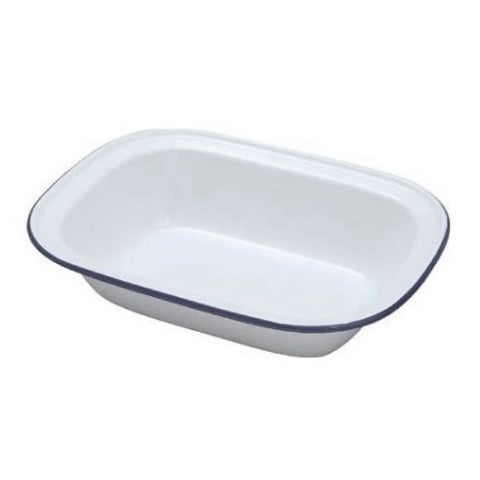 Falcon Enamel Oblong Pie Dish, 28cm (D109)