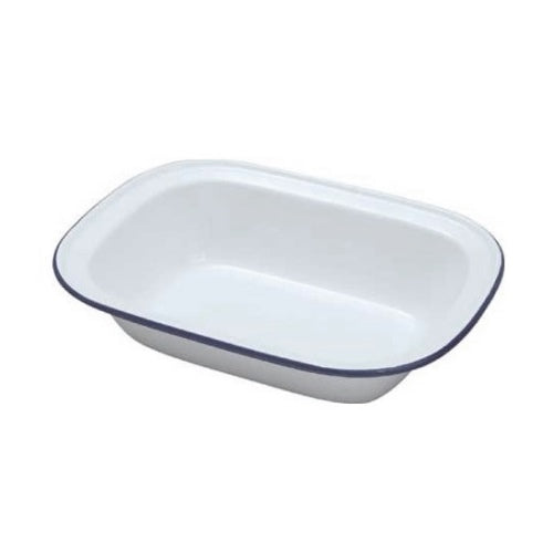 Falcon Enamel Oblong Pie Dish, 24cm