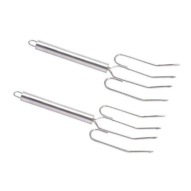 MasterClass Stainless Steel Oven & Meat Fork Pair