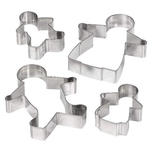 Dexam Gingerbread Family Cookie Cutters, Set Of 4