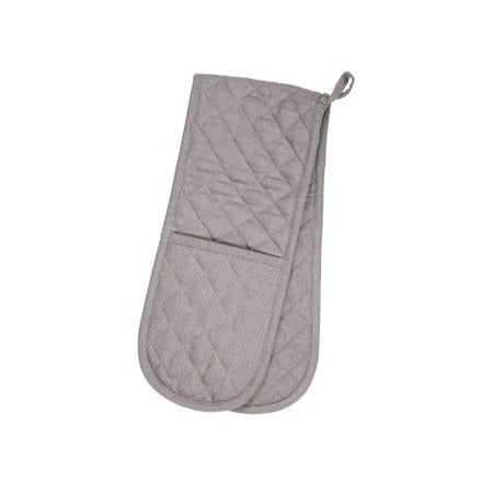 Love Colour Double Oven Glove, Slate Grey