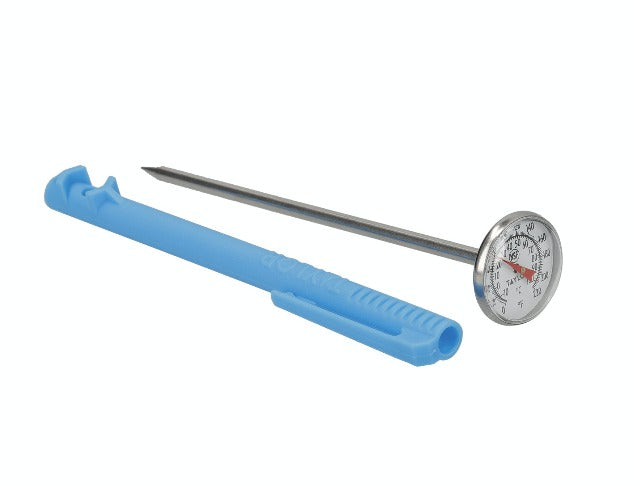 defull 12 Deep Fry Thermometer with Clip Instant Read Dial Thermometer 12 inch Stainless Steel Stem Meat Thermometer Cooking Thermometer for Turkey