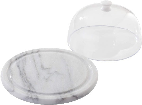 Judge Marble Round Cheese Board With Dome