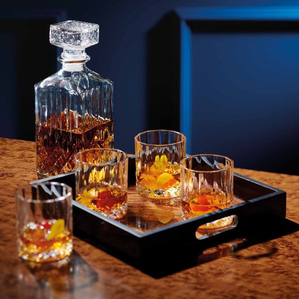 BarCraft Cut Glass Decanter & Glass Set