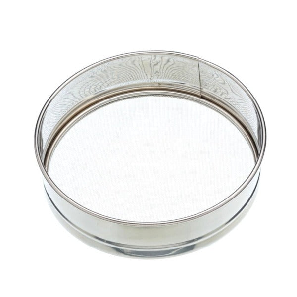 KitchenCraft Stainless Steel Fine Mesh Drum Sieve, 20cm