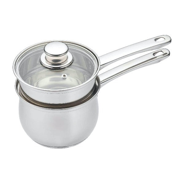 KitchenCraft Stainless Steel Porringer / Porridge Maker, 16cm