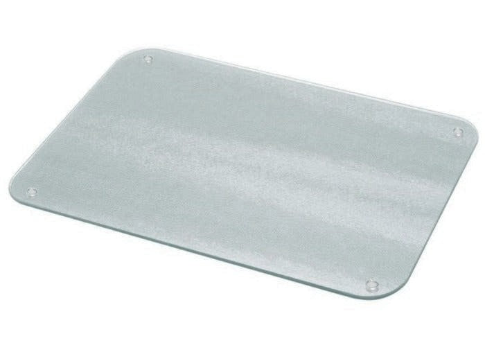 Glass Worktop Saver, Clear Textured, Large, 50cm x 40cm
