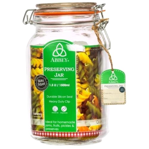 Clip Top Preserving Jar, 1500ML