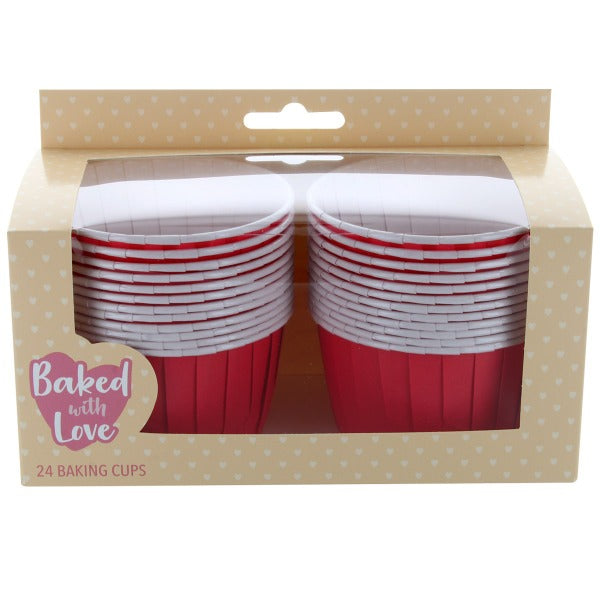 Culpitt Red Baking Cups, 24 Piece (c10A)