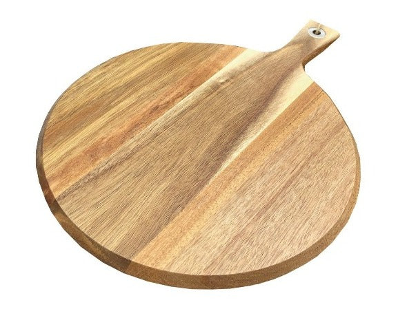 Natural Elements Round Wooden Serving Board, 30cm