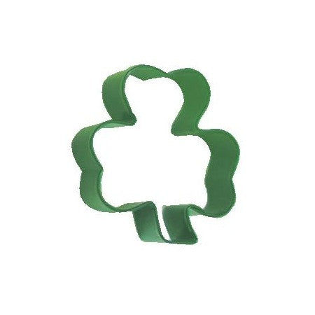Green Shamrock Cookie Cutter, 7.25cm (E042)