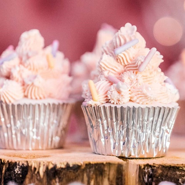 Culpitt Foil Cupcake & Muffin Cases, 50 Cases, Silver