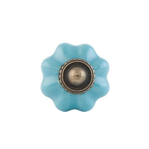 turquoise cupboard knob