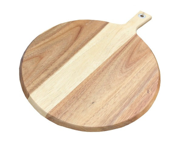 Natural Elements Round Wooden Serving Board, 30cm (k80m)