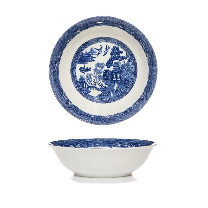Blue Willow Pattern Soup & Cereal Bowl, 18cm