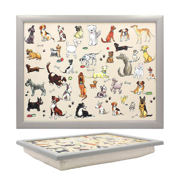Premium Cushioned Lap Tray, Fun Time Dogs