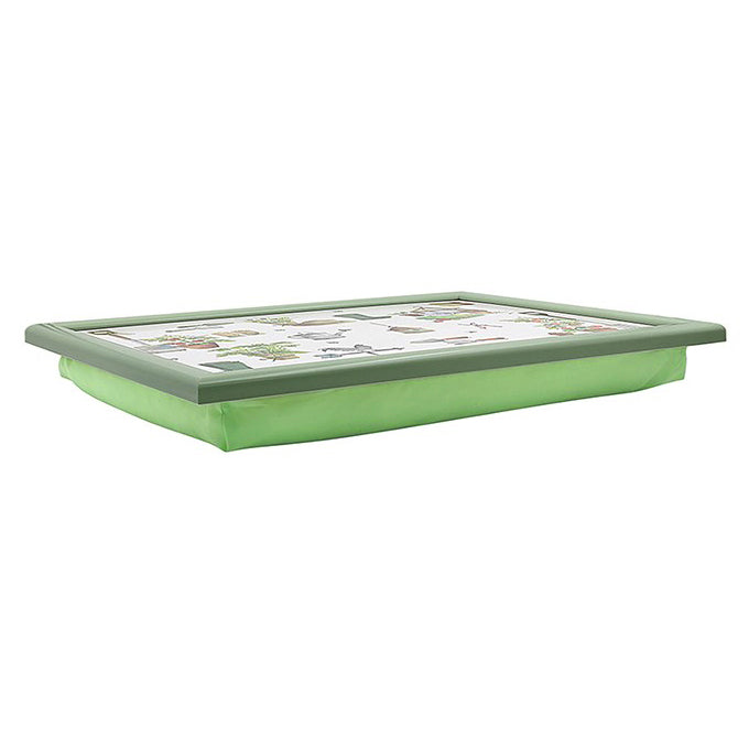 Premium Cushioned Lap Tray, Green Fingers Garden